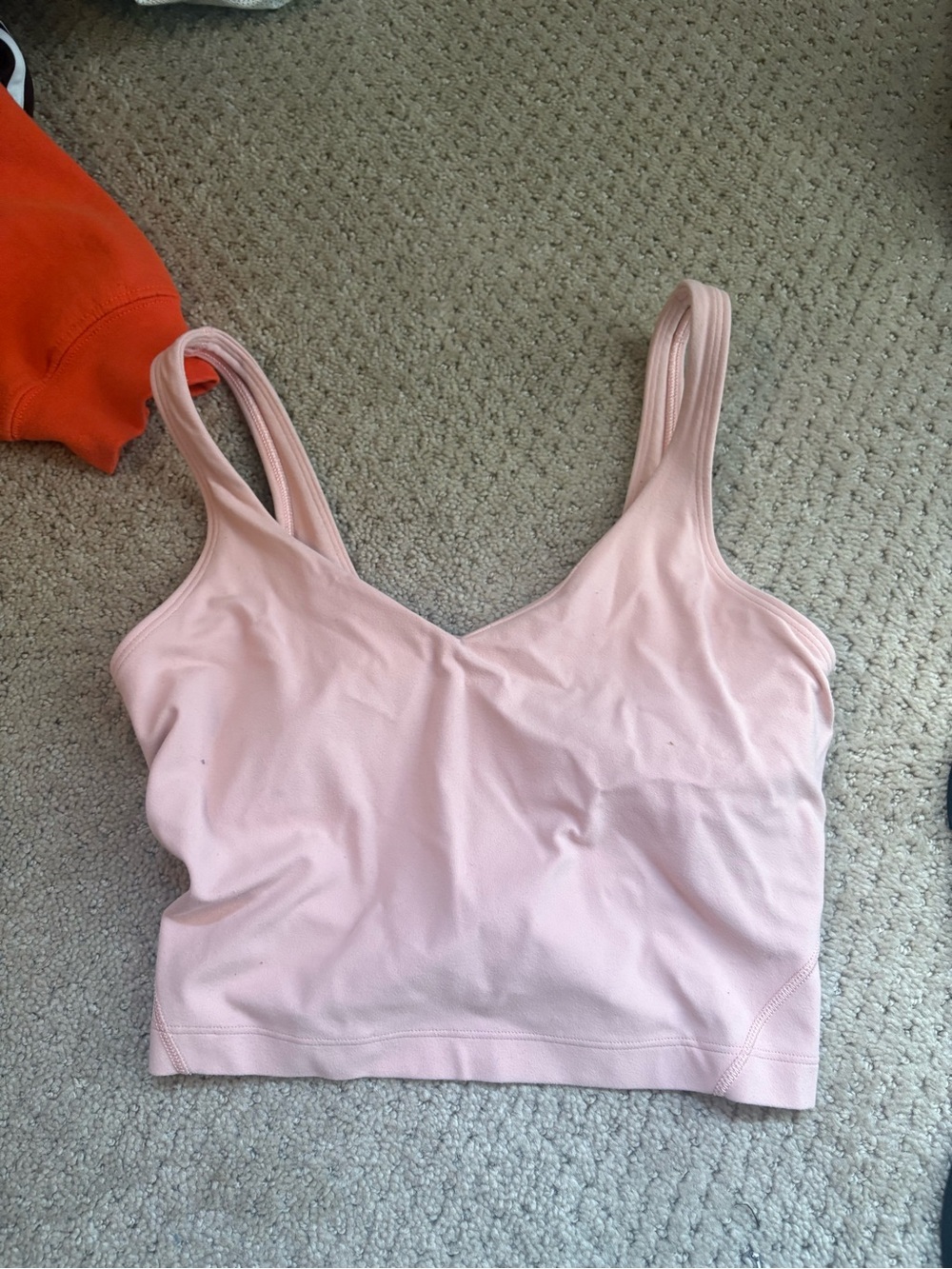 lululemon athletica Light Pink Seamless Longline Brami